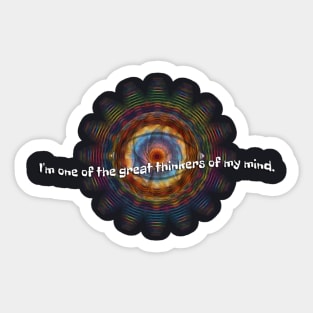 Great Thinker Sticker